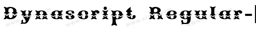 Dynascript Regular字体转换
